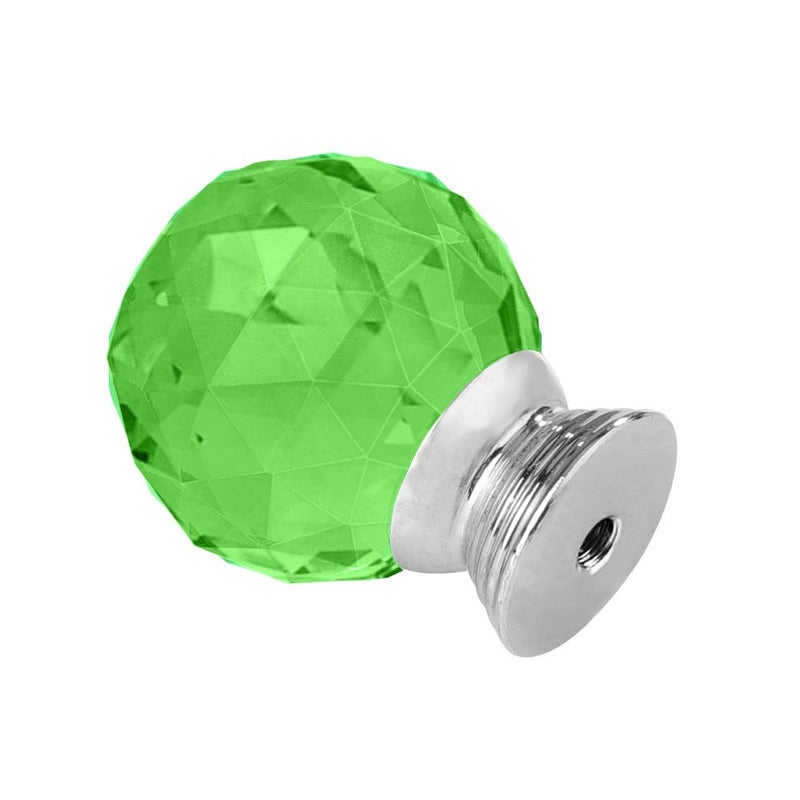 ANJUU 12 Pcs 30mm Round Shape Crystal Glass Cabinet Knobs with Screws Drawer Knob Pull Handle Used for Kitchen, Dresser, Door, Cupboard(Green - Image 5